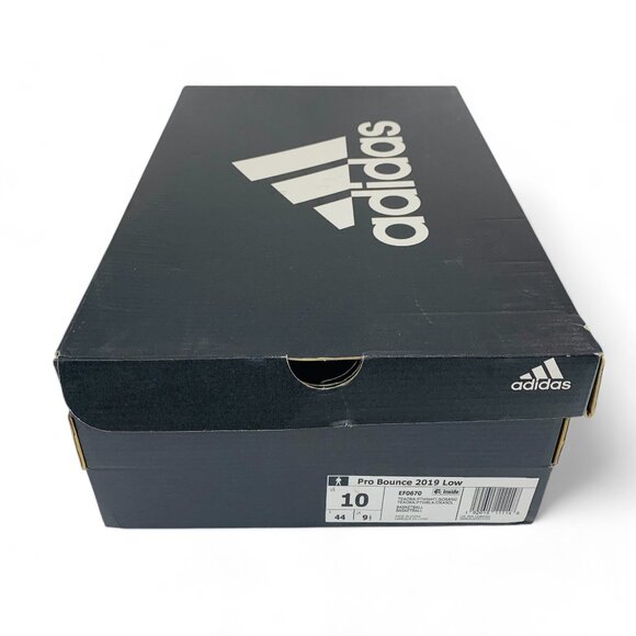 adidas Pro Bounce 2019 Low Solar Red White Men's Basketball Shoes EF0670 - Picture 7 of 8